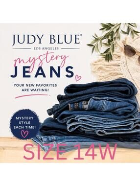 Judy Blue Jeans Mystery Box Size 14W; 2 Pairs of Jeans New With Tags